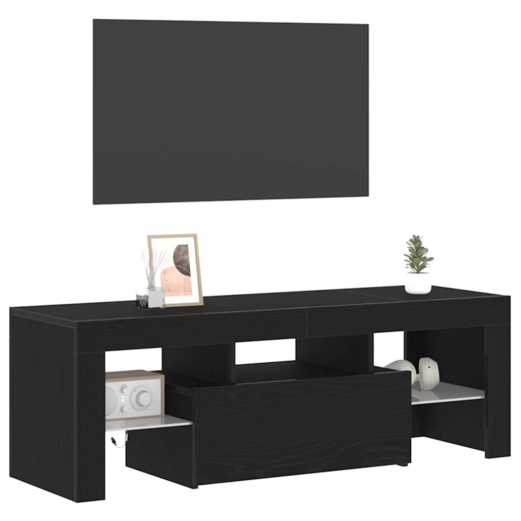 TV Cabinet Black 120 x 35 x 40 cm Engineered wood