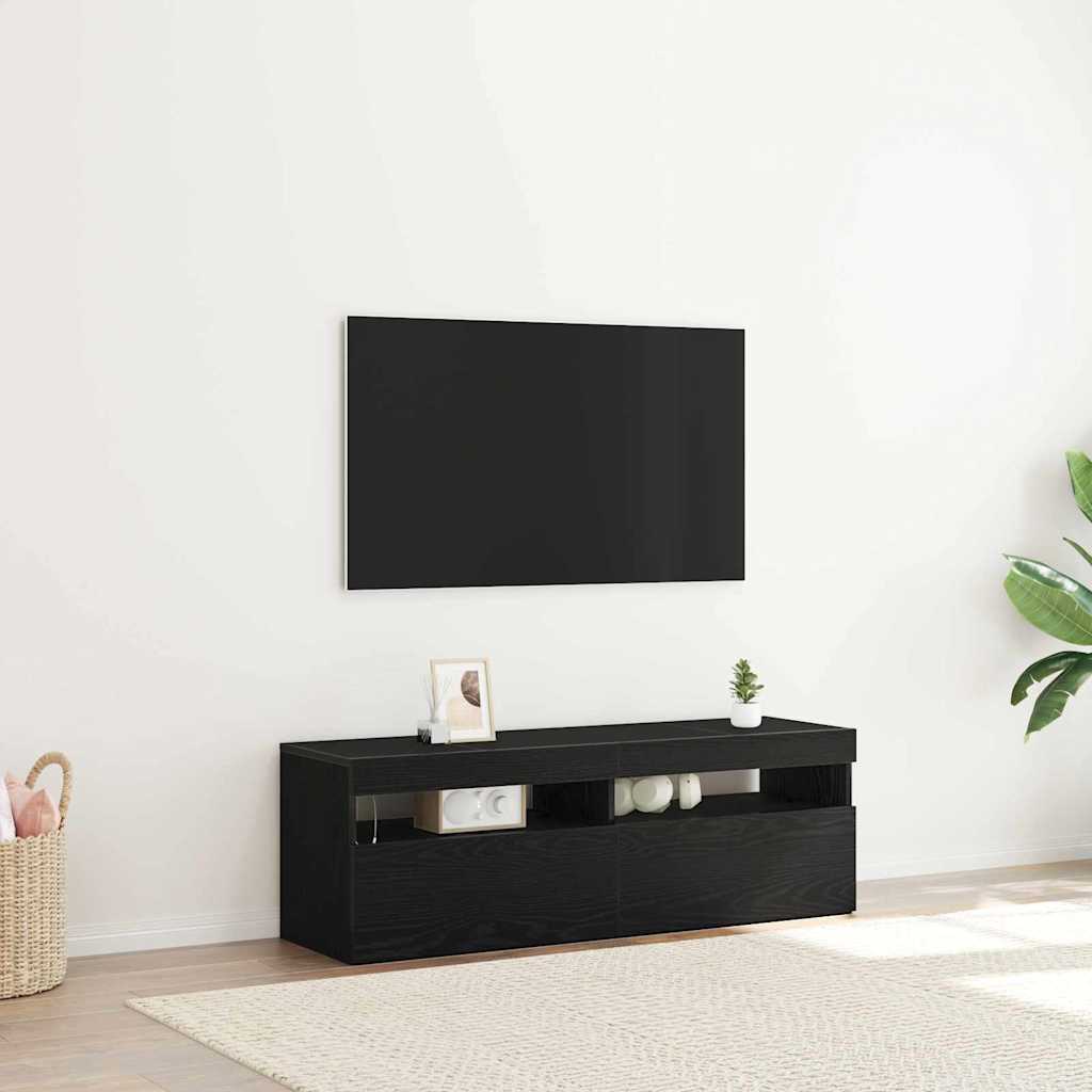 TV Cabinet Black 120 x 35 x 40 cm Engineered wood