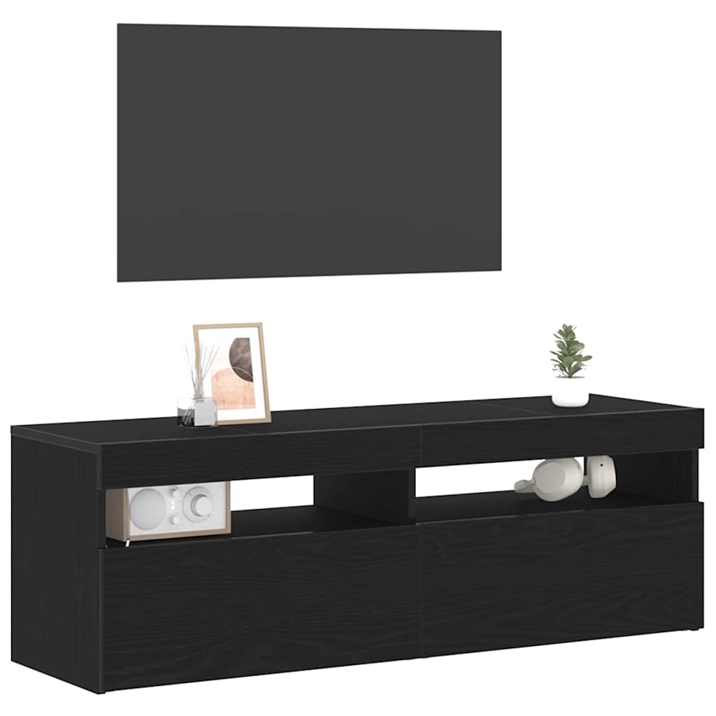 TV Cabinet Black 120 x 35 x 40 cm Engineered wood