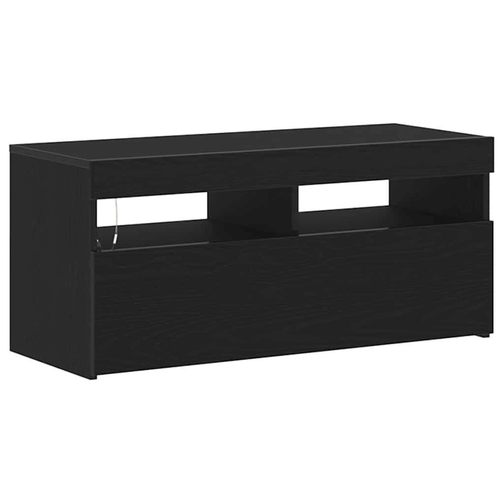 TV Cabinet Black 90 x 35 x 40 cm Engineered wood