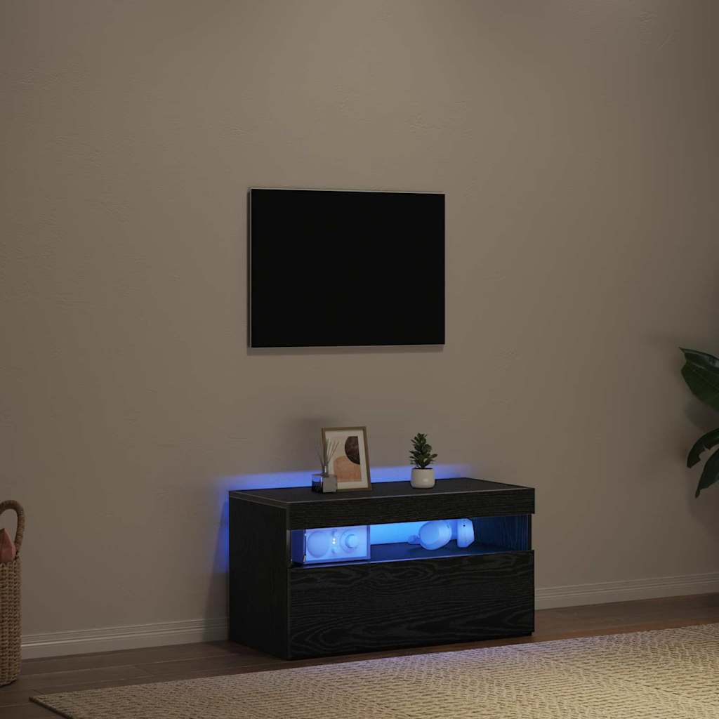 TV Cabinet Black 75 x 35 x 40 cm Engineered wood