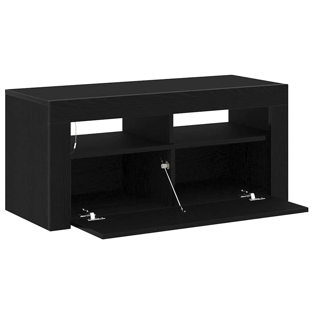 TV Cabinet Black 90 x 35 x 40 cm Engineered wood