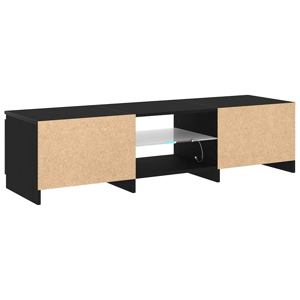 TV Cabinet Black 140 x 38.5 x 36 cm Engineered wood