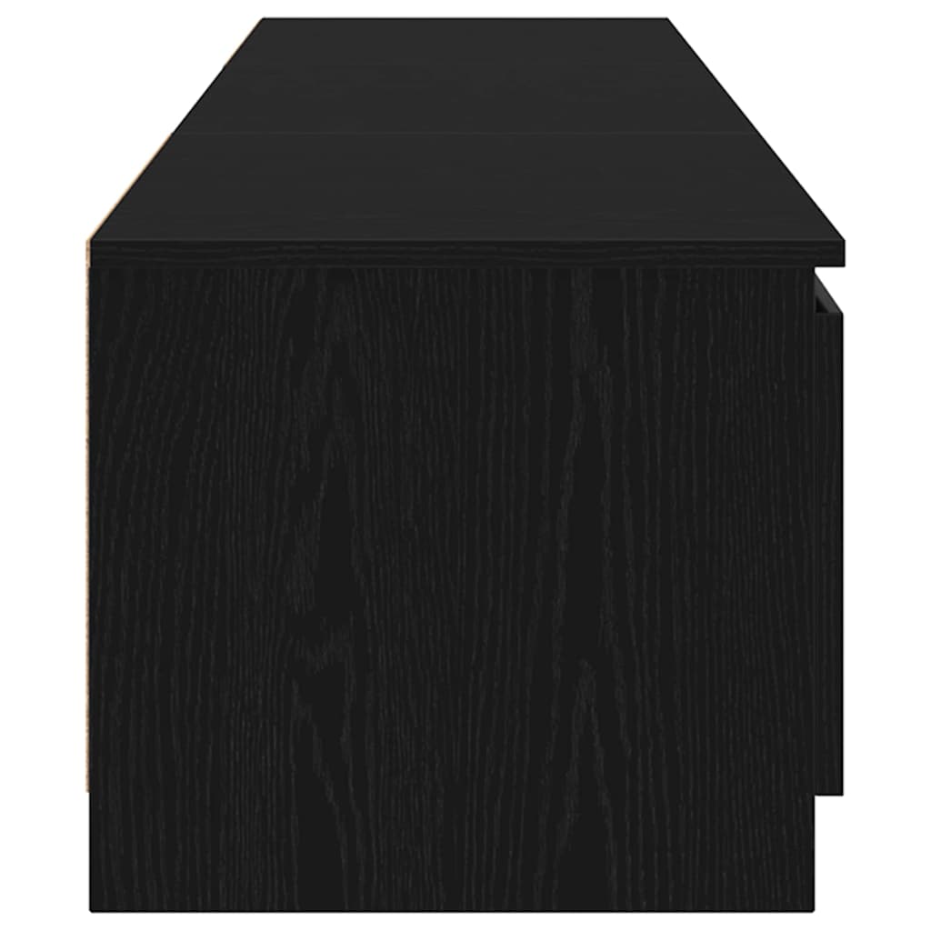 TV Cabinet Black 140 x 38.5 x 36 cm Engineered wood