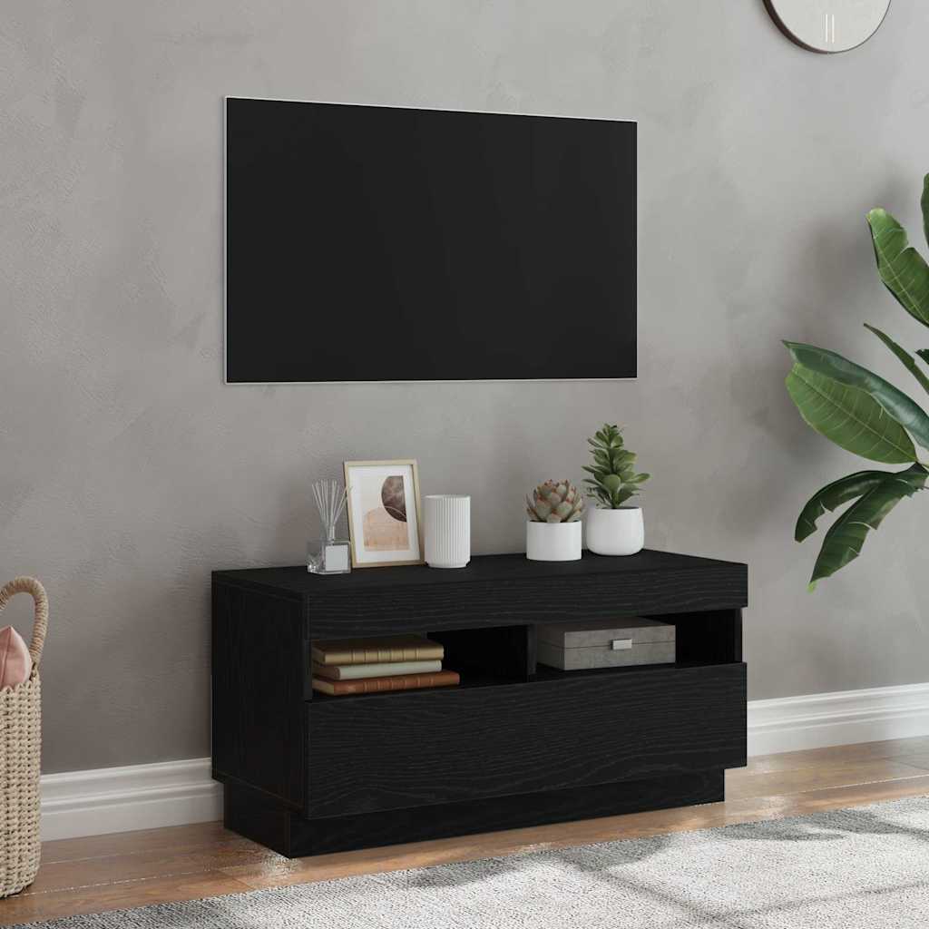 TV Cabinet Black 80 x 35 x 40 cm Engineered wood