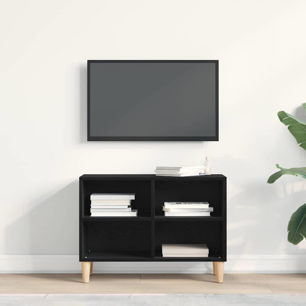 TV Cabinet Black 69.5 x 30 x 50 cm Engineered wood