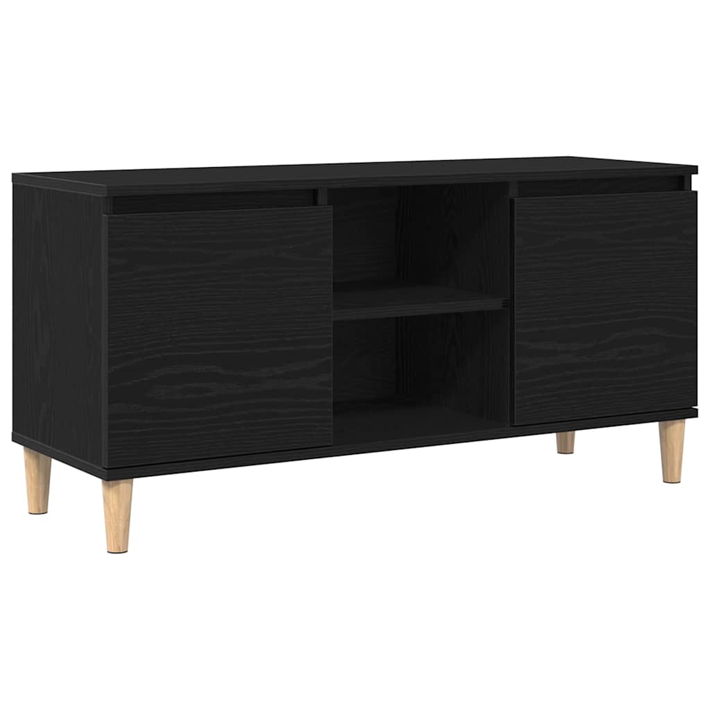TV Cabinet Black 102 x 35 x 50 cm Engineered wood