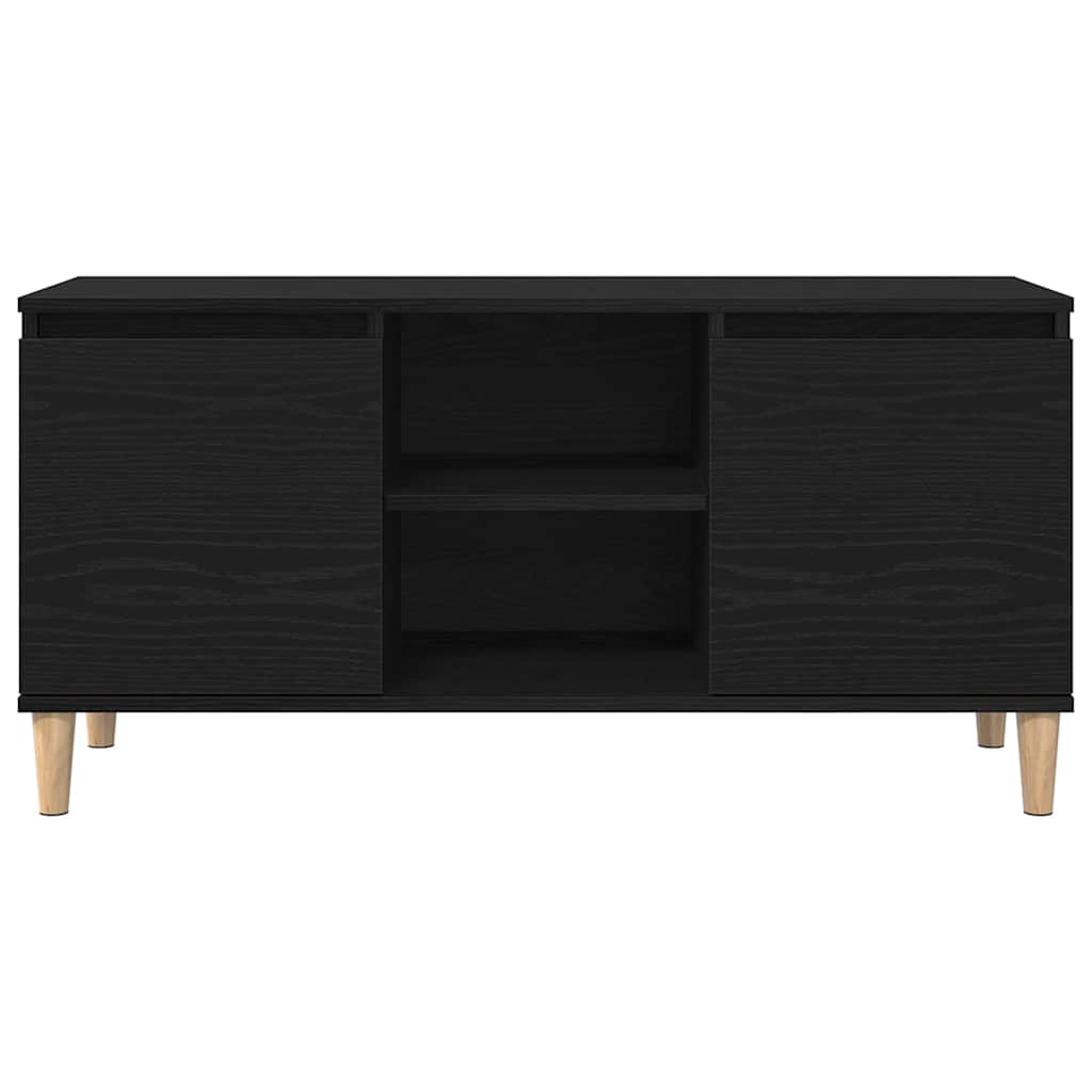 TV Cabinet Black 102 x 35 x 50 cm Engineered wood