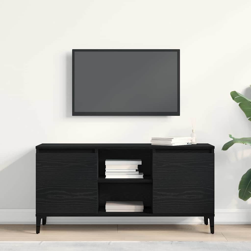 TV Cabinet Black 102 x 35 x 50 cm Engineered wood