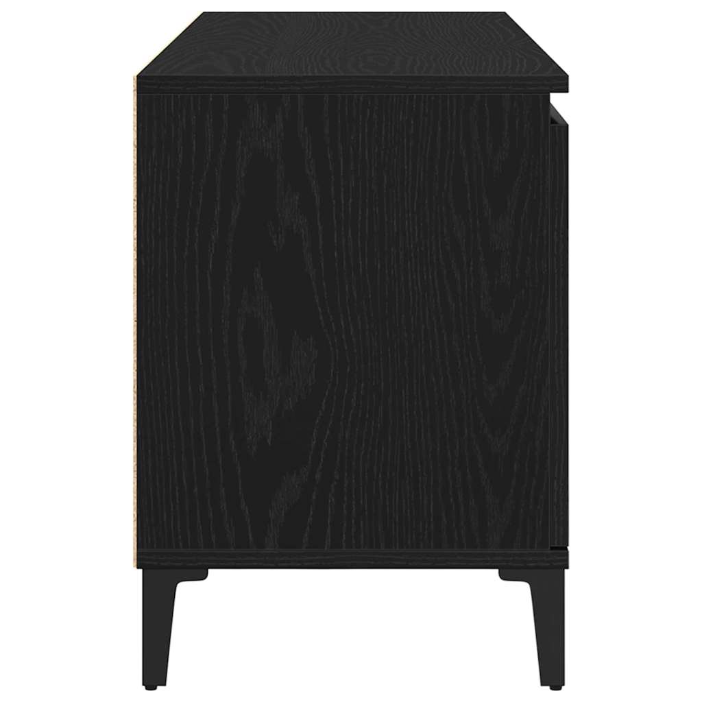 TV Cabinet Black 102 x 35 x 50 cm Engineered wood