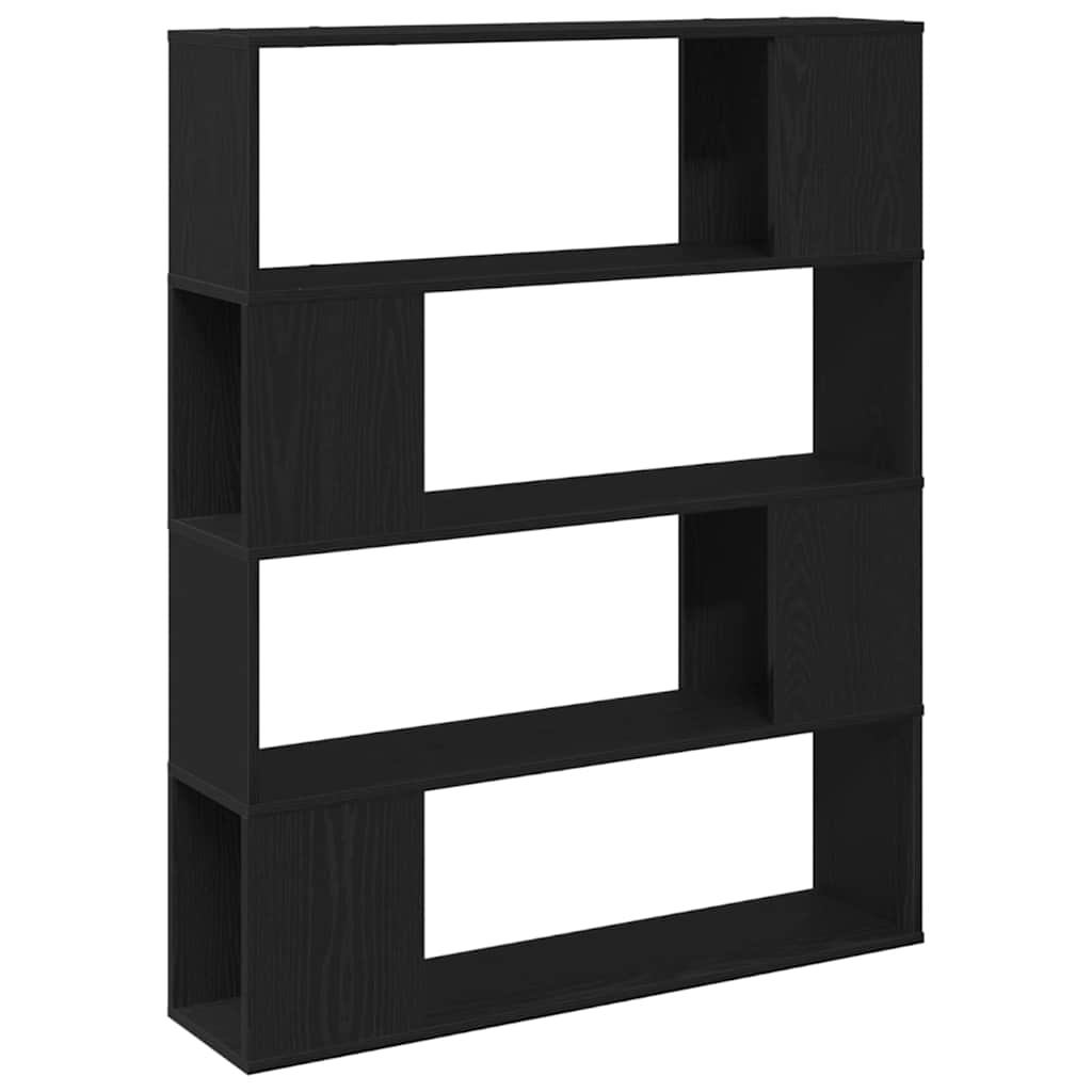 Entertainment Center Black 100 x 24 x 124 cm Engineered wood