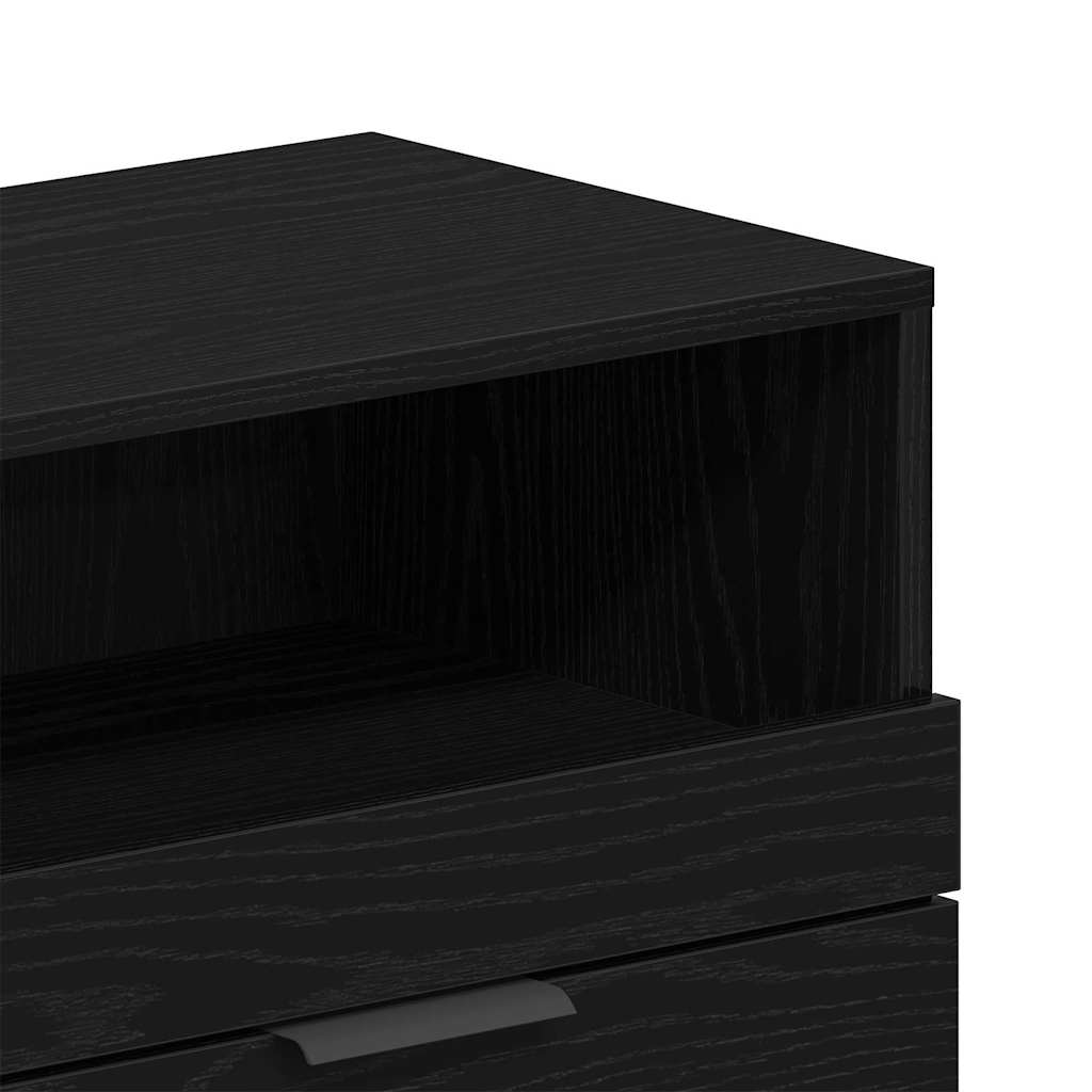TV Cabinet with Drawer Black 150 x 33.5 x 45 cm Engineered wood
