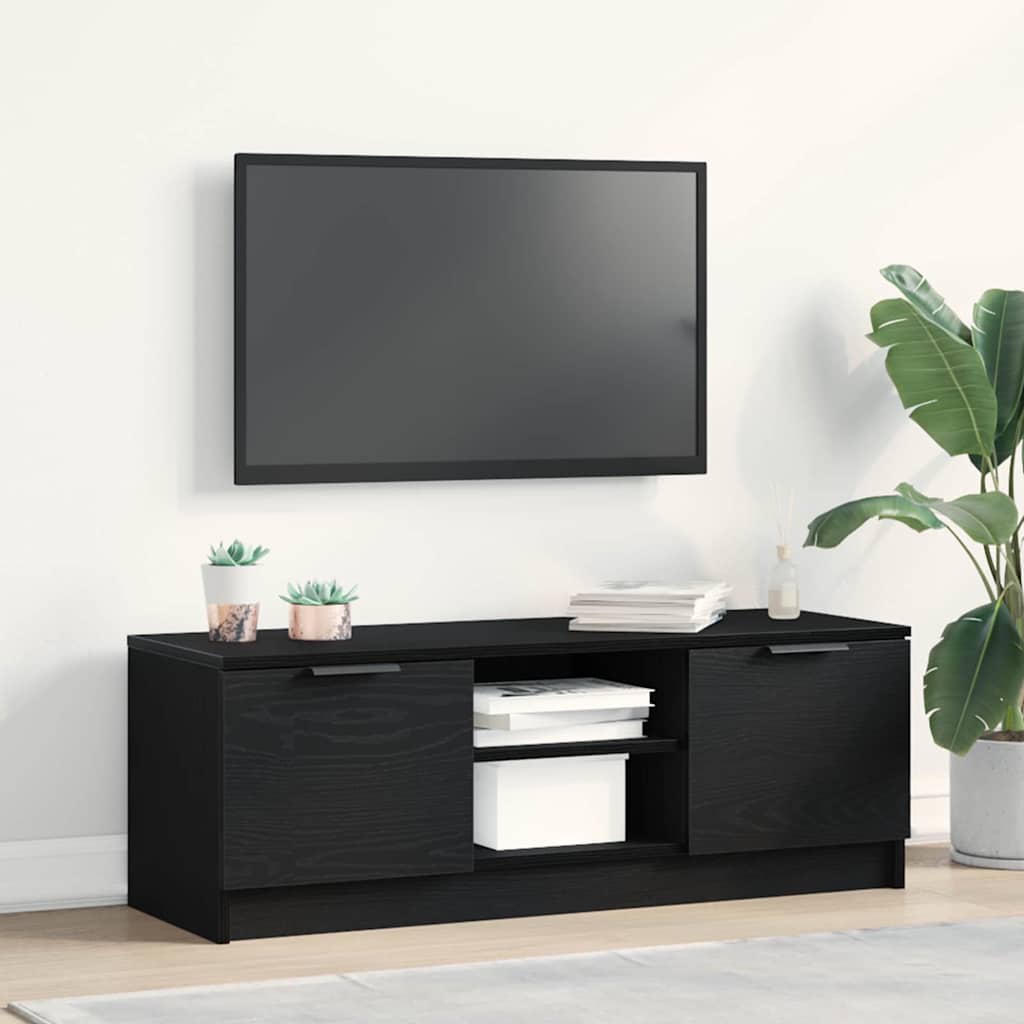 TV Cabinet Black 102 x 35 x 36.5 cm Engineered wood