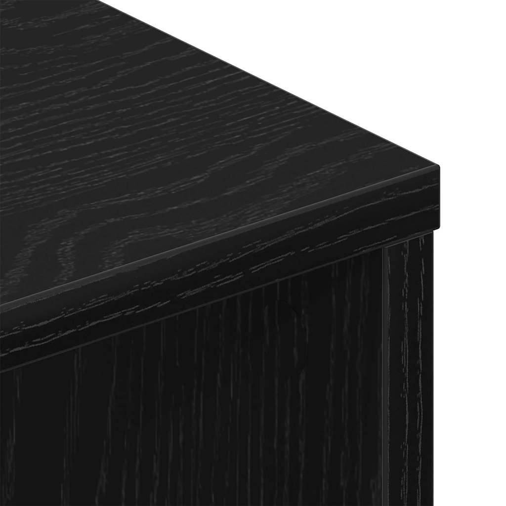 TV Cabinets 2 pcs Black oak 80 x 30 x 30 cm Engineered Wood