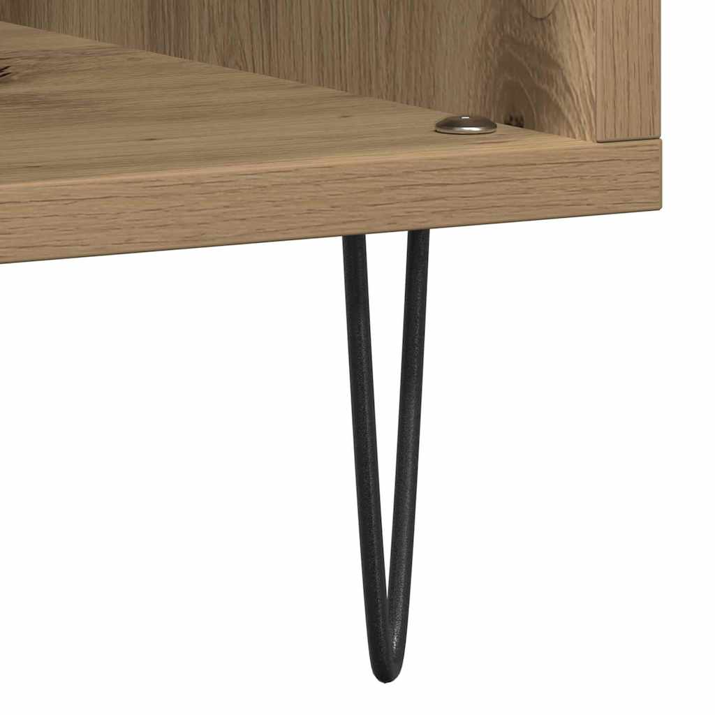 Record Cabinet Artisan oak 100 x 38 x 48 cm Engineered Wood