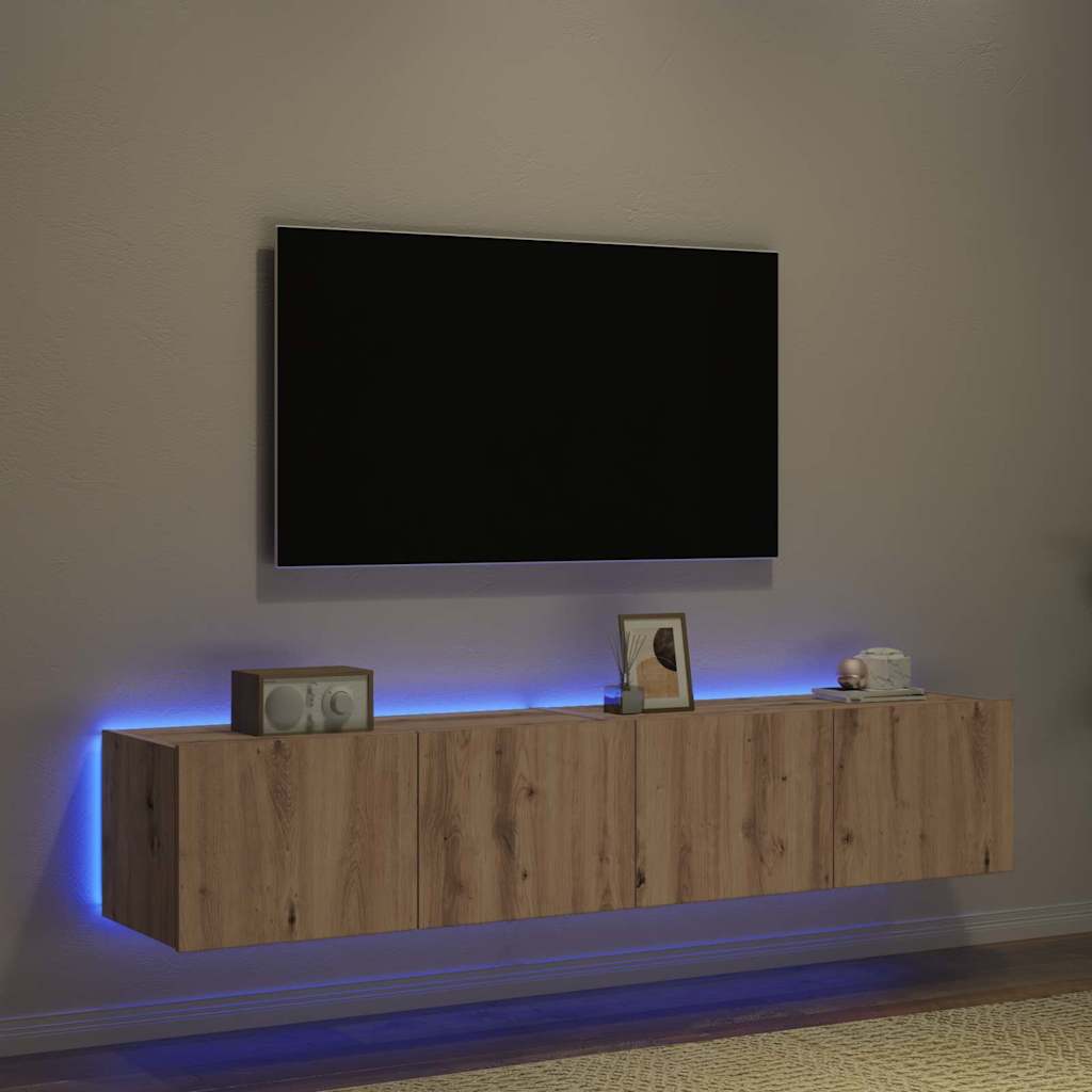 TV Wall Cabinet Artisan oak 80 x 35 x 31 cm Engineered wood