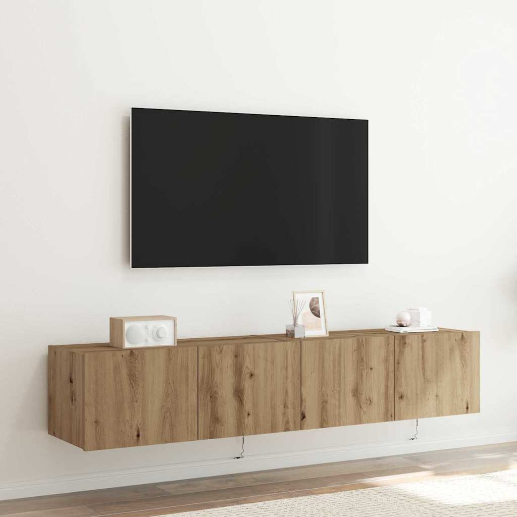 TV Wall Cabinet Artisan oak 80 x 35 x 31 cm Engineered wood