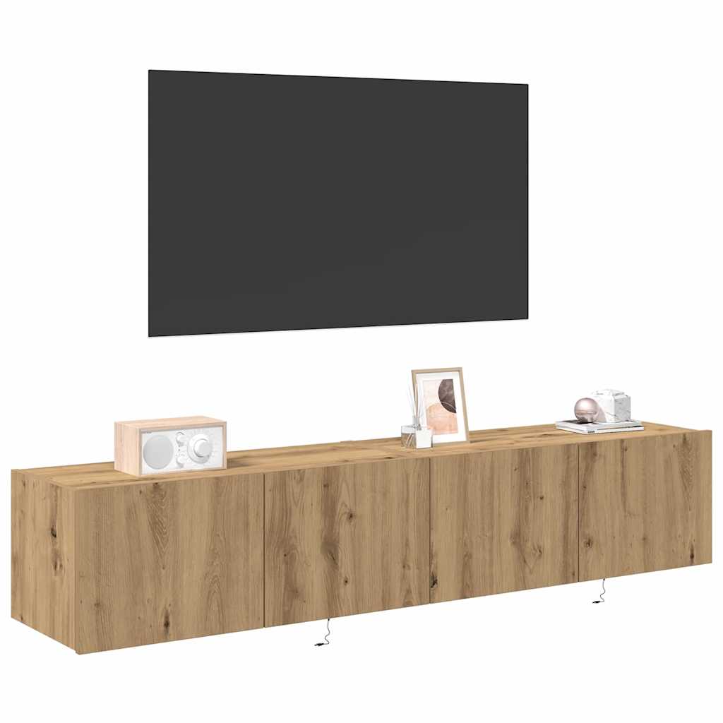 TV Wall Cabinet Artisan oak 80 x 35 x 31 cm Engineered wood