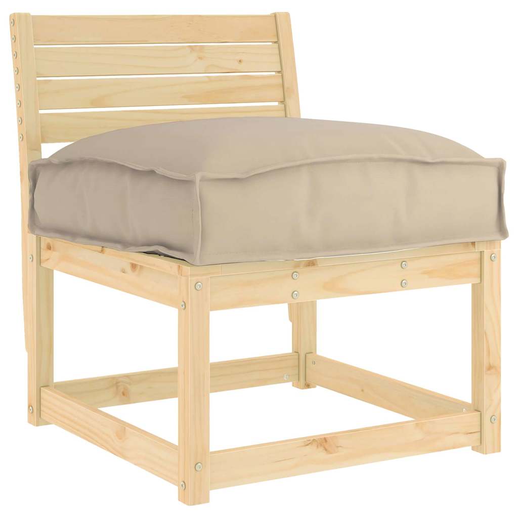 Pallet Cushion for suitable for Seat Taupe 50 x 50 x 12 cm