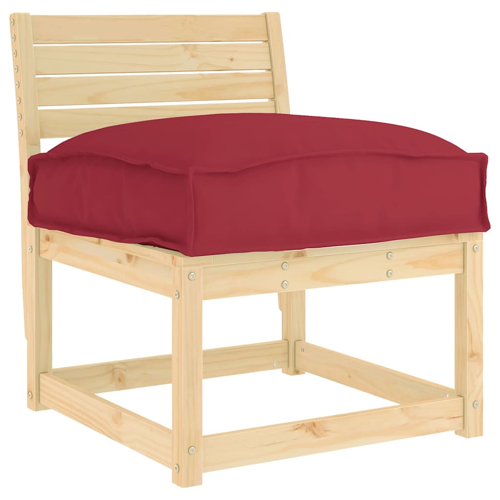 Pallet Cushion for suitable for Seat Wine Red 50 x 50 x 12 cm