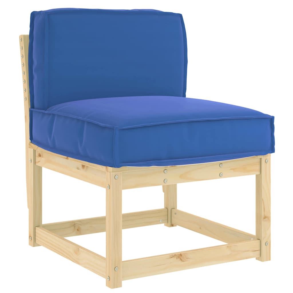 Pallet Cushion for Backrest Royal blue 60 x 40 x 12 cm