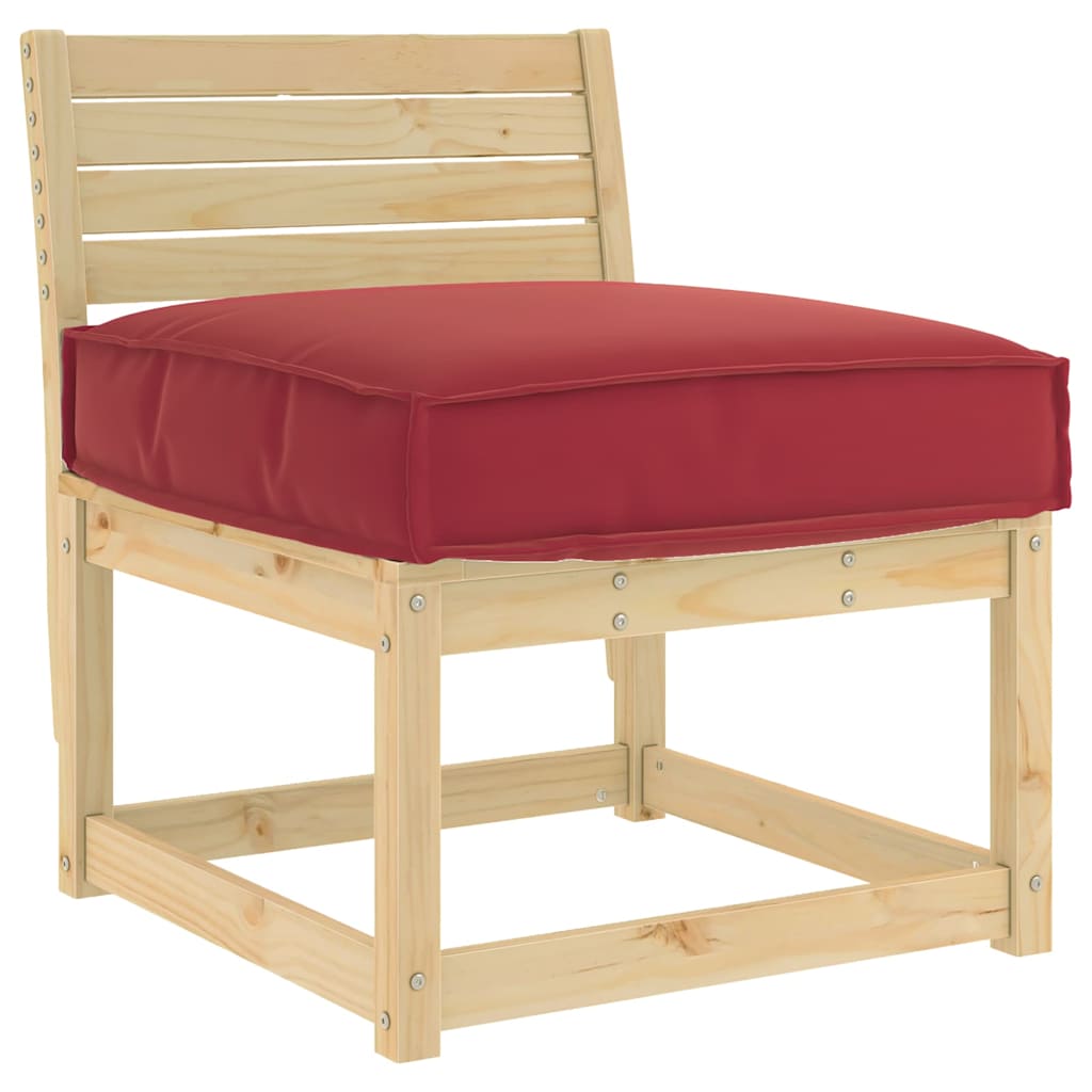 Pallet Cushion for suitable for Seat Wine Red 60 x 60 x 12 cm