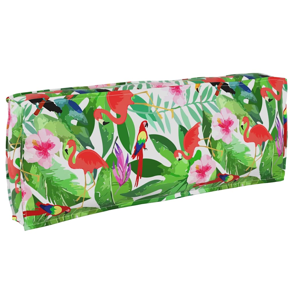 Pallet Cushion for Backrest Floral Multicolour 120 x 40 x 12 cm