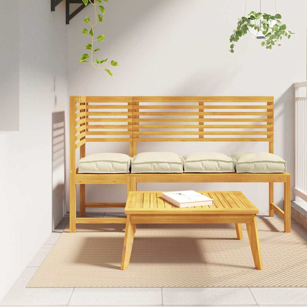 Pallet Cushion for suitable for Seat 4 pcs Cream 40 x 40 x 8 cm