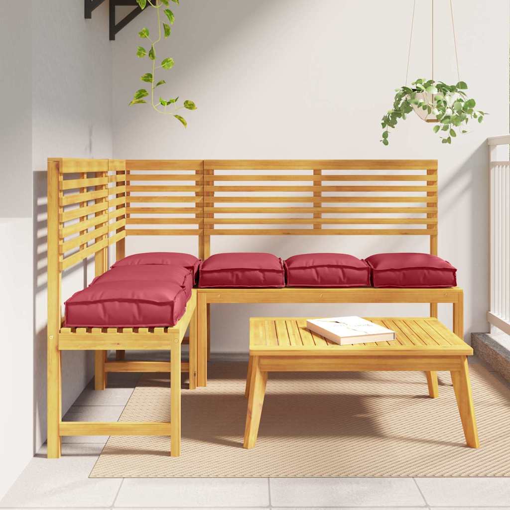 Pallet Cushion for suitable for Seat 6 pcs Wine Red 40 x 40 x 8 cm