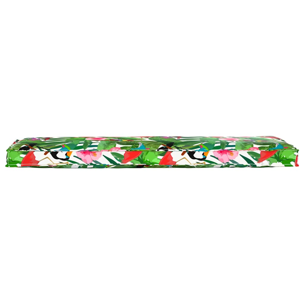 Pallet Cushion for Bench Floral Multicolour 140 x 40 x 8 cm