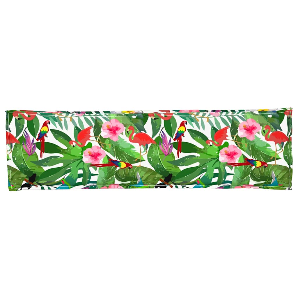 Pallet Cushion for Bench Floral Multicolour 140 x 40 x 8 cm
