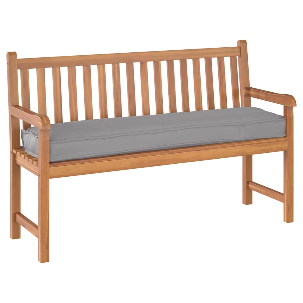 Pallet Cushion for Bench Grey 150 x 40 x 8 cm Oxford fabric