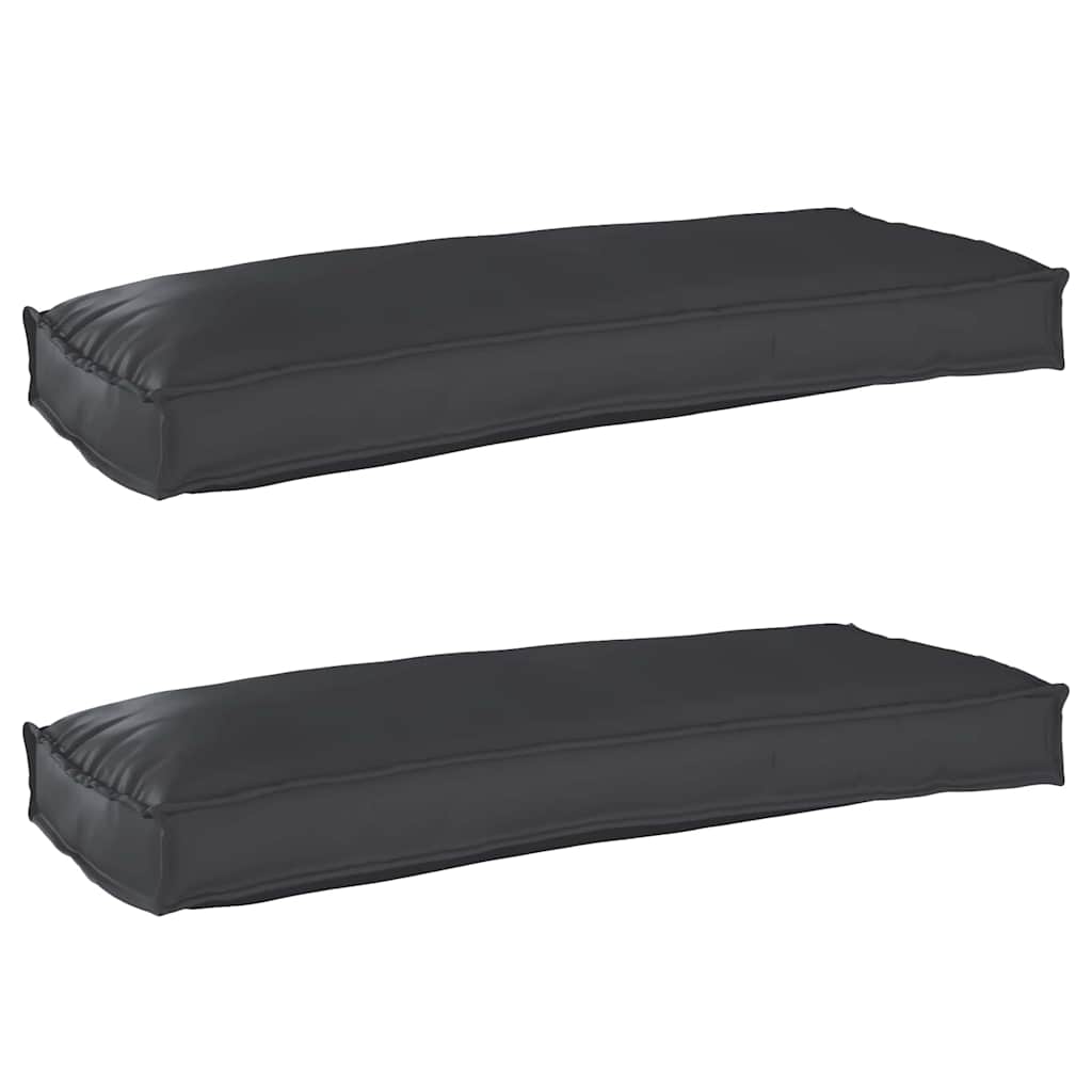 Pallet Cushion Set 2 pcs Black 100 x 40 x 8 cm Oxford fabric