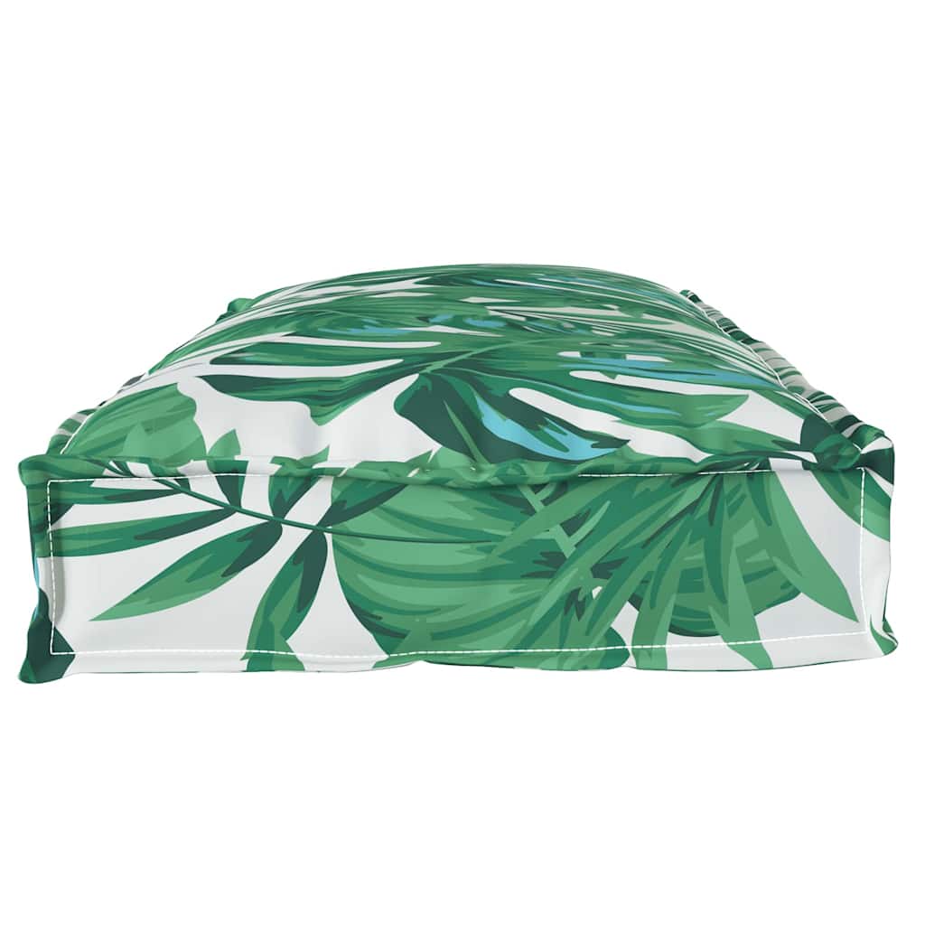 Pallet Cushion Set Floral 2 pcs Leaf pattern 100 x 40 x 8 cm