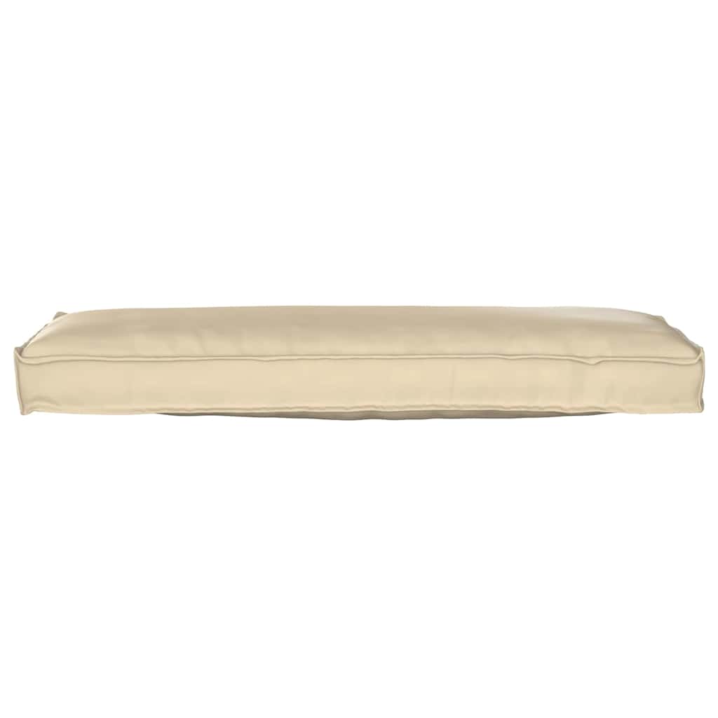 Pallet Cushion Set 2 pcs Beige 120 x 40 x 8 cm Oxford fabric