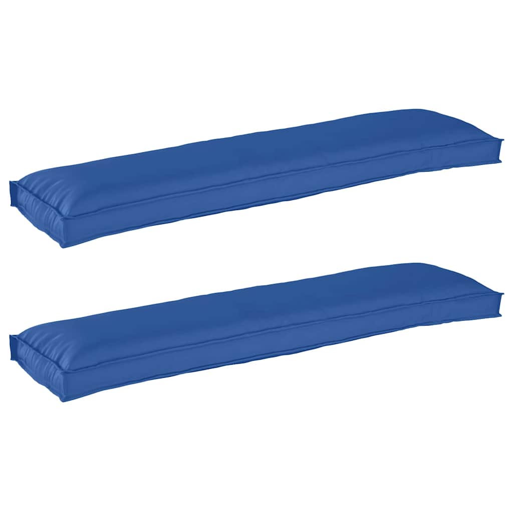 Pallet Cushion Set 2 pcs Royal blue 150 x 40 x 8 cm
