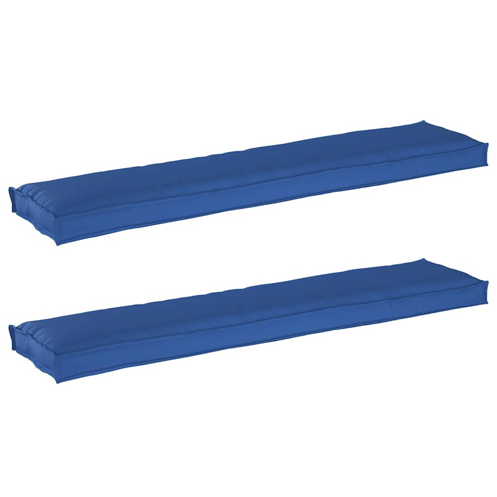 Pallet Cushion Set 2 pcs Royal blue 180 x 40 x 8 cm
