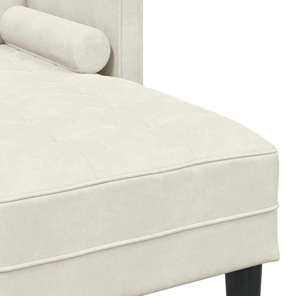 Sofa Set Cream 173 x 131 x 67 cm Velvet