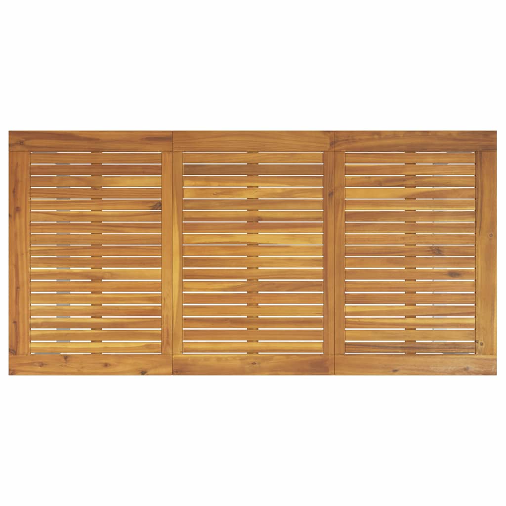 Garden Dining Table Grey 160 x 80 x 75 cm