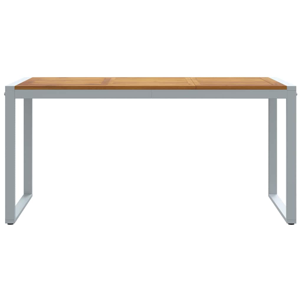 Garden Dining Table Grey 160 x 80 x 75 cm