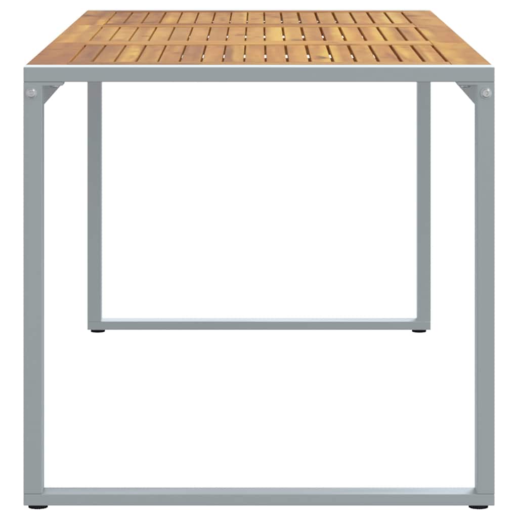Garden Dining Table Grey 180 x 90 x 75 cm