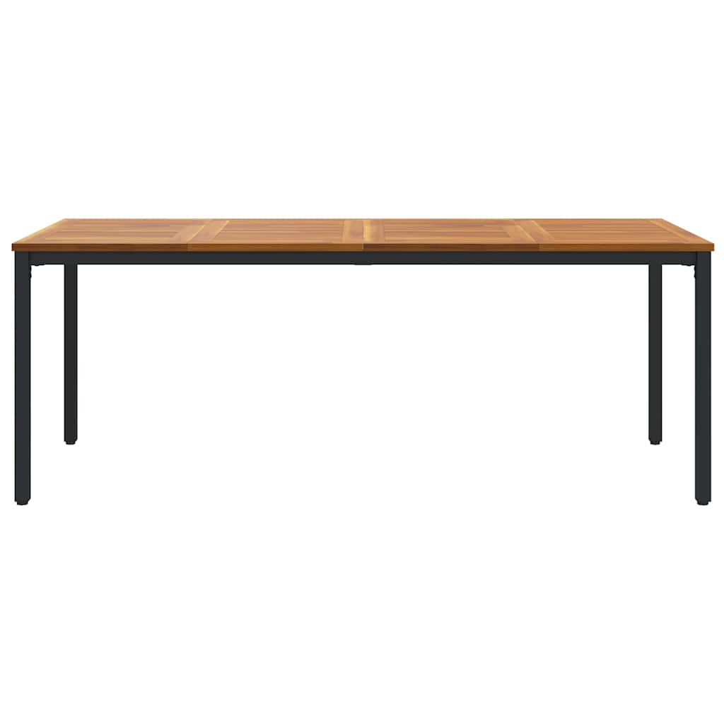 Outdoor Tables Natural and black 200 x 90 x 75 cm