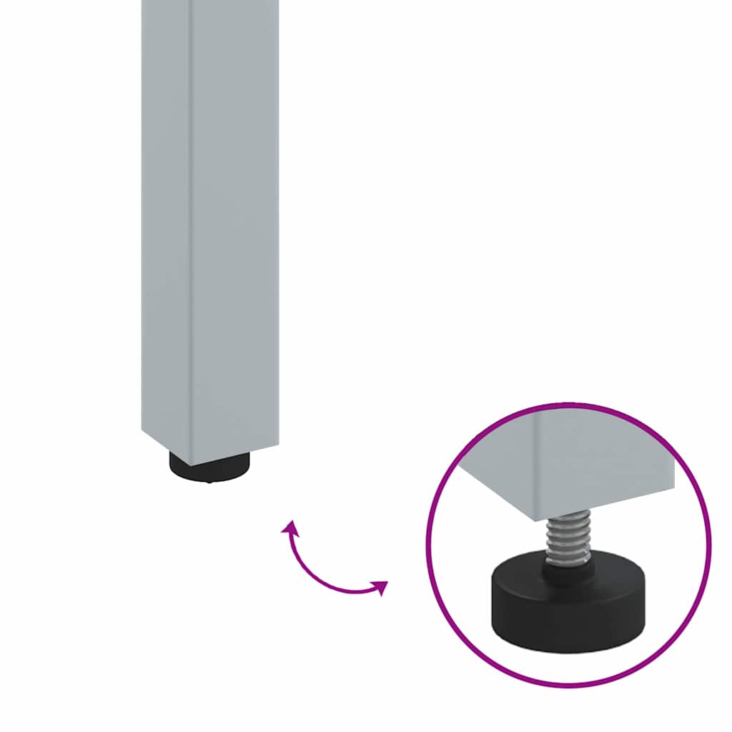 Outdoor Tables Natural and grey 180 x 90 x 75 cm