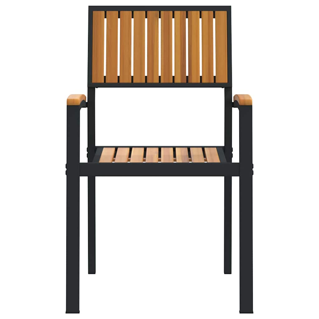 Garden Chair 4 pcs Brown 56 x 57 x 87cm Solid Acacia wood