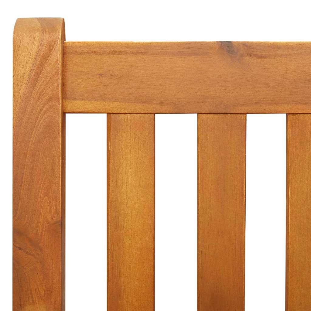 Garden Swing Bench Brown 119 x 35 x 47cm Solid Acacia wood