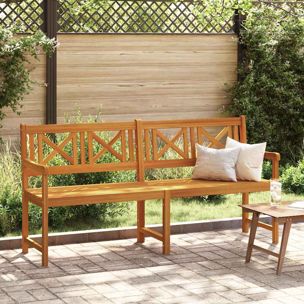 Garden Bench Brown 180 x 56 x 90cm Solid Acacia wood