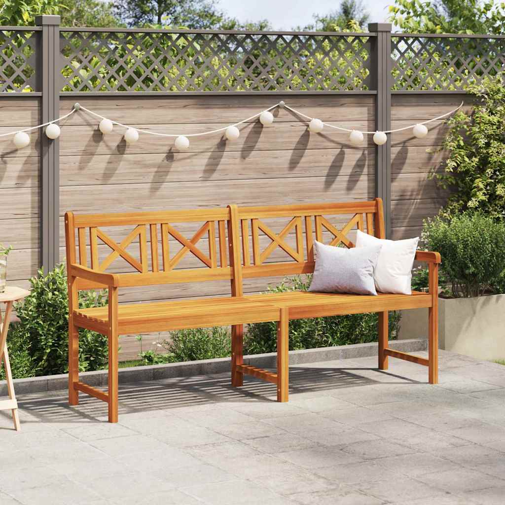 Garden Bench Brown 180 x 56 x 90cm Solid Acacia wood