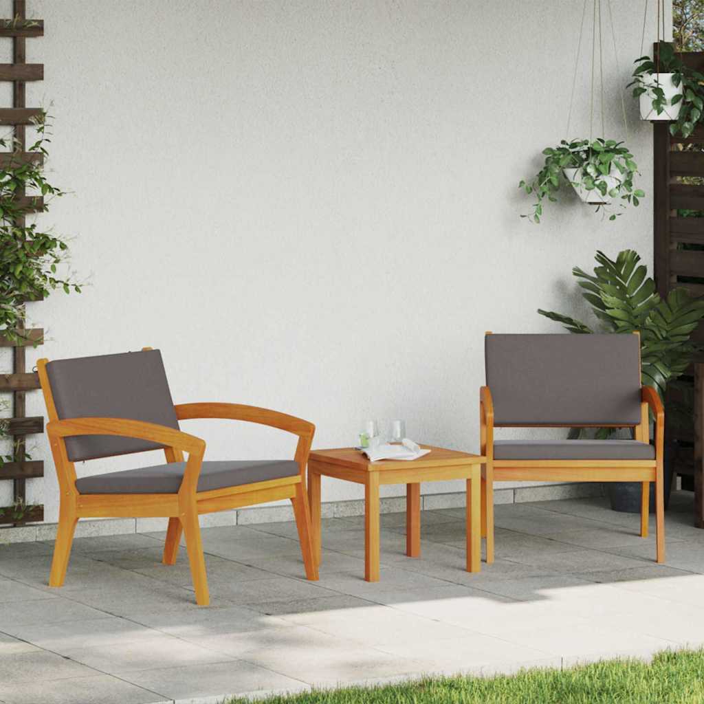 Bistro Set Brown 45 x 45 x 38cm Solid Acacia wood