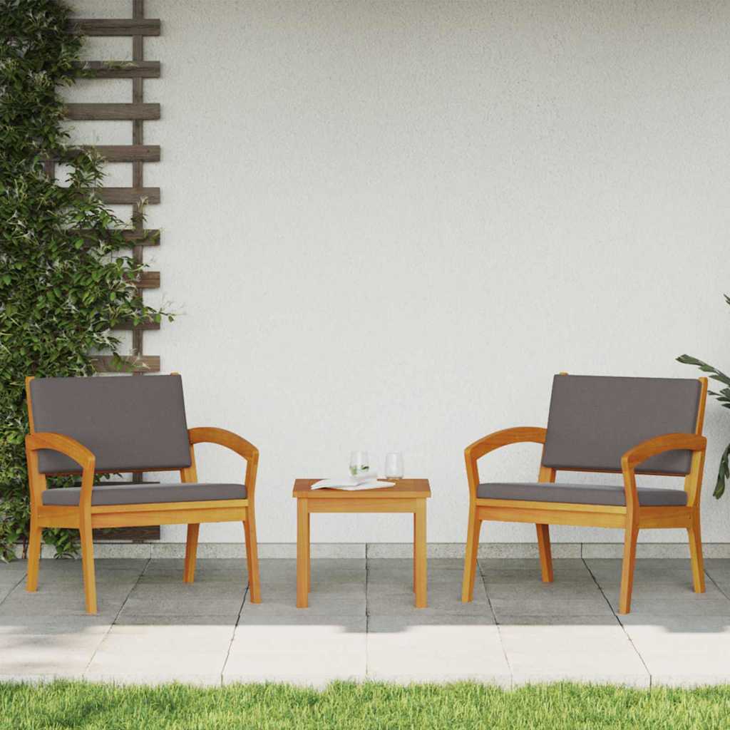 Bistro Set Brown 45 x 45 x 38cm Solid Acacia wood