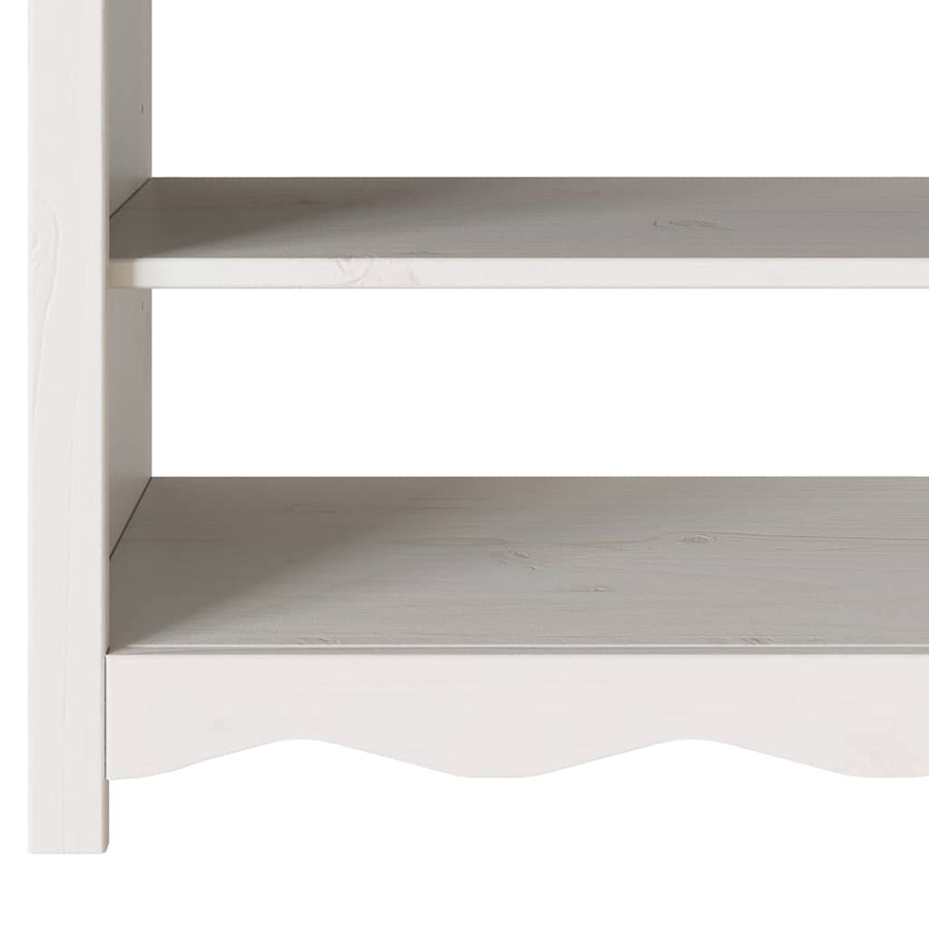 Console Table Drammen White 89.5 x 37 x 73 cm Solid pine wood